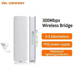 Comfast CF-E314N V2 300Mbps WiFi CPE 3-5KM Range Outdoor Wireless Bridge 2.4GHz Wifi Bridge 48V POE