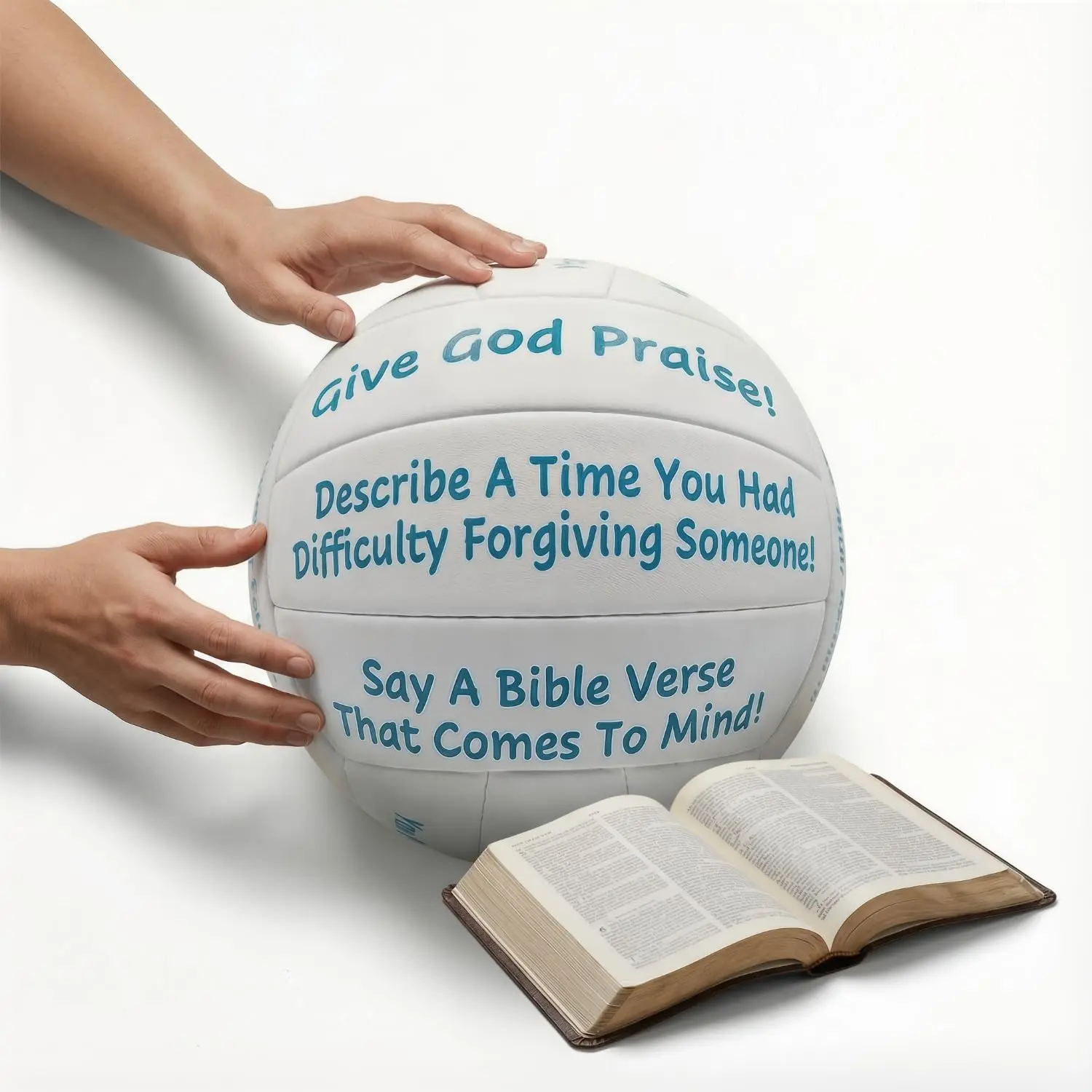 Christian Conversation Topic Ball - Engaging Question-Based Talk Starter for Adults & Teens - Perfect for Game Nights, Gifts, and Gatherings