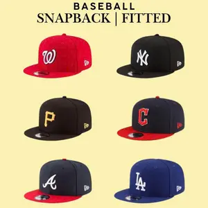 New Era MLB Flat Brim Hat featuring 9FIFTY Snapback and 59FIFTY Fitted styles. Premium embroidered team logos, durable construction, and authentic baseball heritage make this cap a must-have for urban fashion fans.