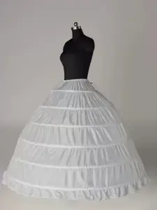 Wedding Gown Under Skirt, Fluffy Tutu Petticoat, Lace-Up Fitted Design, 6-hoops Supporter Petticoats, All-Seasons Bridal Accessory