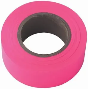 Tools Strait-LINE Flagging Tape, 150-foot, Glo-Pink (65603) (Pack of 2)