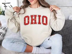 Retro Ohio Sweatshirt, Vintage Ohio Home Sweater, Ohio State Hoodie, Vintage Style Ohio Sweatshirt, Game Day Sweater, Ohio Lover Sweatshirt