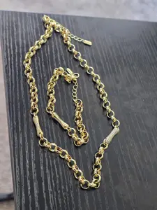 Sorgalim Premium 14-Karat Gold-Plated Costume Jewelry Necklaces - Modern, Elegant Fashion Accessory Chains