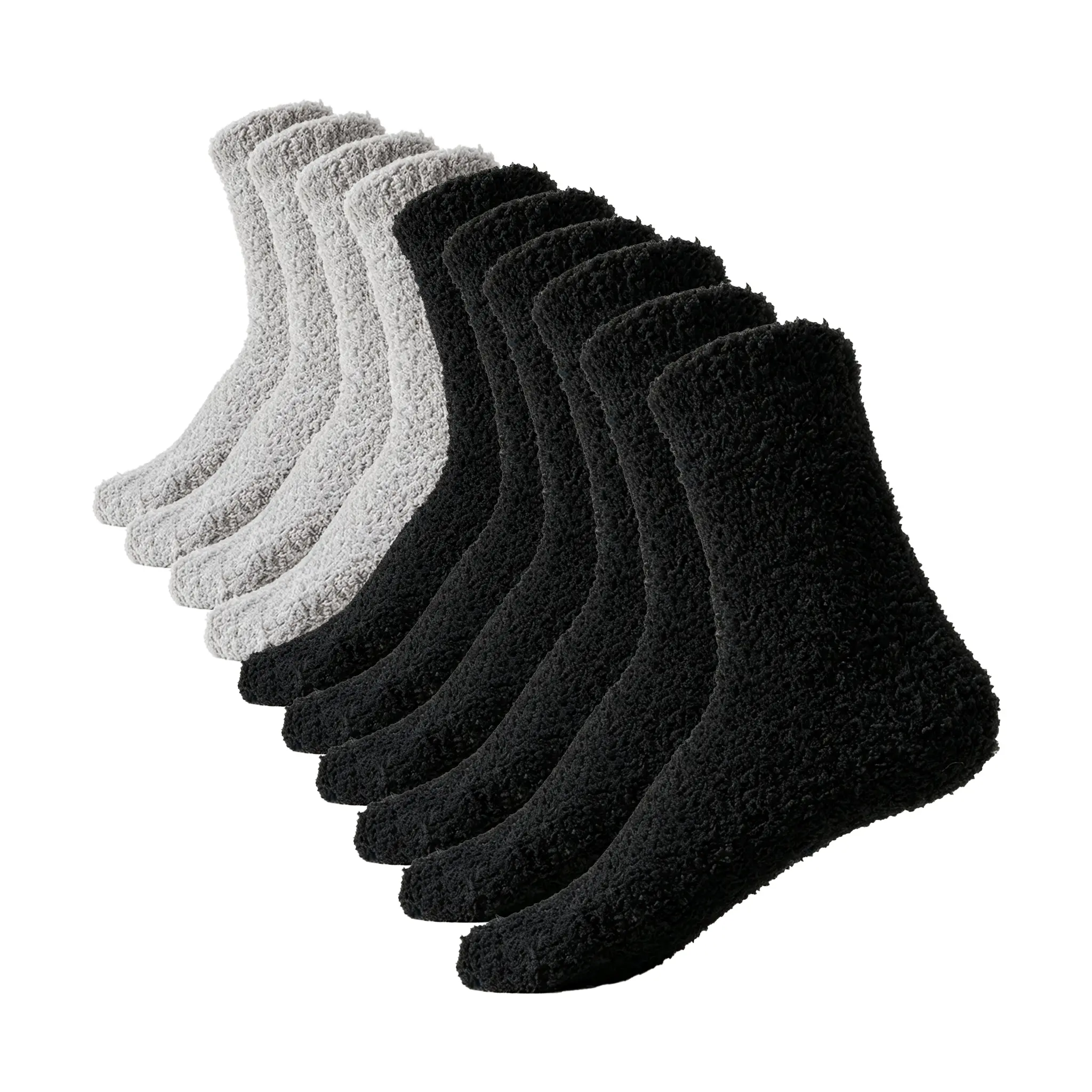 Women's Thermal Coral Fleece Socks, 5-Pair Pack - Thickened, Non-Shedding, Lined for Autumn/Winter Sports & Outdoor Accessories - Ideal for Sleeping, Lounging