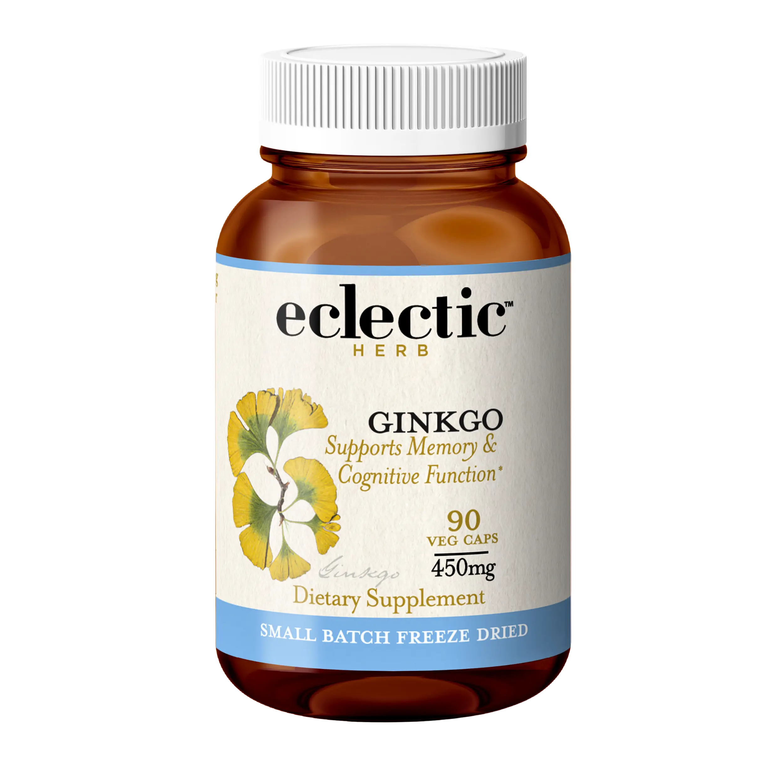 Ginkgo Capsules (Glass)