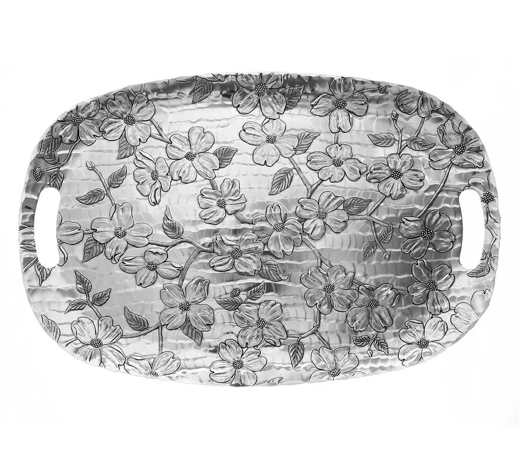 Wendell August Dogwood Design Luncheon Tray Wendell August Dogwood Design Luncheon Tray