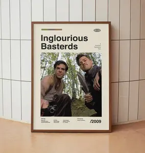Inglourious Basterds Poster Wall Art Decor for Room Aesthetic Home Decoration Modern Trendy Design Gift Idea