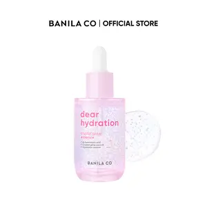 BANILA CO Dear Hydration Crystal Glow Essence | Dewy Glow Hydrating Serum with Pink Cactus & Biome, Hyaluronic Acid for Radiant Skin