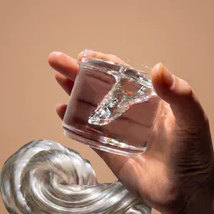 Liquid glass mud, non Newtonian fluid, transparent brushed, children's decompression toy mud, slime crystal mud, foaming glue