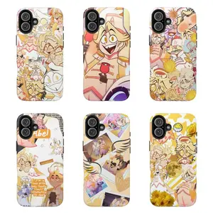 Abel Hazbin Hotel Silicone Rubber Phone Shell, Hazbin Hotel Season 2 Fan Gift, Protective Mobile Phone Accessory Suitable for iPhone 11-17 Pro Max/Plus and Samsung Galaxy S23-25