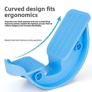 ThighMaster-Compatible ErgoFlex Foot Stretcher Board - Curved Arch Design for Plantar Fasciitis Relief & Posture Improvement, Home Use with Prana Mat for Pain Relief & Flexibility Training