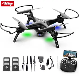 W10 1080P HD Camera Drone Three-Battery Long-Endurance Set WiFi FPV Transmission Foldable Quadcopter for Beginners  LM