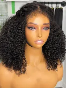 Fashion Natural Ultra-Soft 18 Inch Lace Front Design Wig, Super Curly Pre-Banked Hair, 180% High Density, Daily Use, All Seasons, Lace Front Wigs