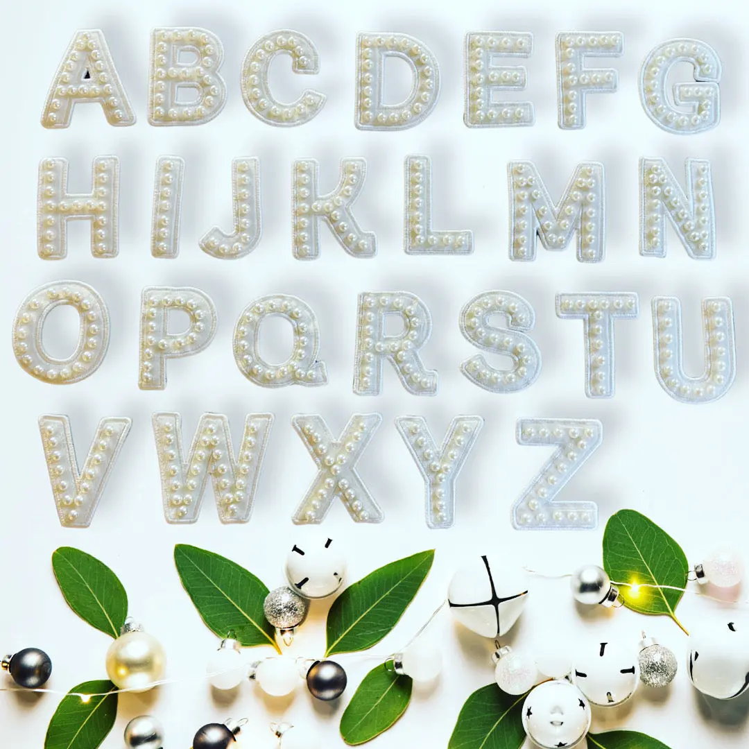 Pearl Letter Patches