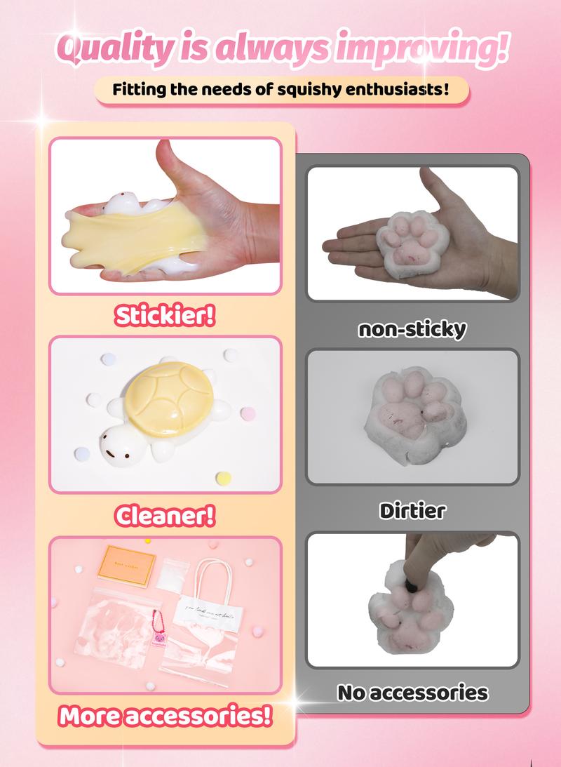 New Sticky Taba/Soft Mochi Squishy Bag( Include 2 Pack) - TikTok Shop ...