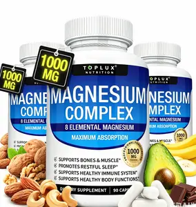 You Need Magnesium  Elemental Supplement with 9 Forms for Easy Absorption & Energy-Restoring 90 Capsules Healthcare Dietary Fitness Edible  Ultra-Absorbable Magnesium Complex 1000mg | 8 Chelated Forms Glycinate, Citrate, Malate, Taurate for Rapid