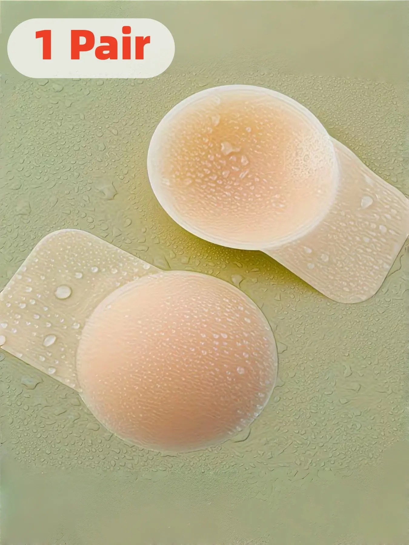 1/2 Pairs Women's Invisible Seamless Strapless Self Adhesive Silicone Lift Bra, Comfortable Breast Patche, ilicone Breast Lift Pasties Reusable Invisible, Suitable For Backless Dresses Weddings, Parties And Women'S Lingerie And Underwear Additions