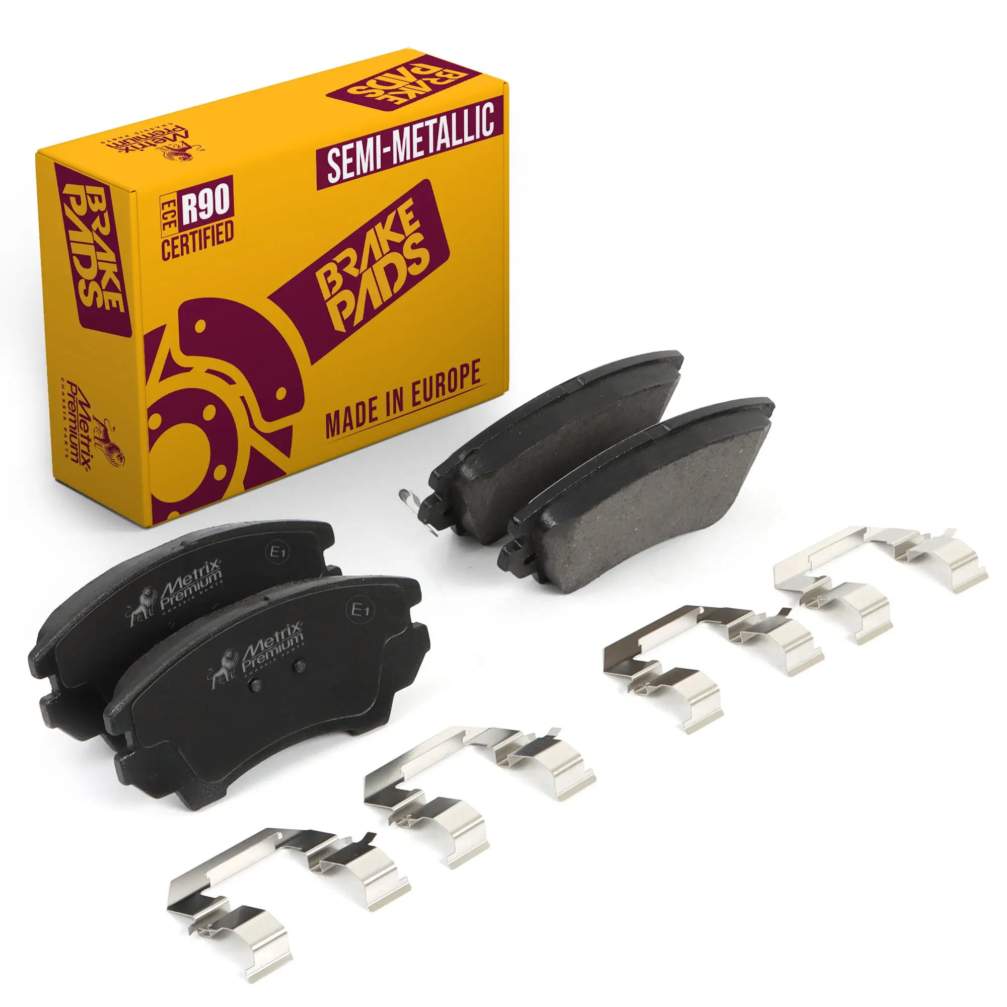 Front Semi-Metallic Disc Brake Pad Set 93475MS