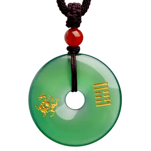 Jade Green Agate Lucky Pendant Necklace - Chinese Feng Shui Design for DIY Beading & Jewelry Making Projects, Jade Green Jewelry
