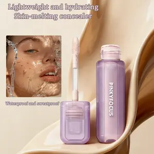 PINKYFOCUS Lightweight Moisturizing Skin-Melting Concealer: Waterproof and sweatproof, covers imperfections, moisturizes, long-lasting, smudge-proof, and long-lasting. Smooth, creamy texture evens out skin tone. Suitable for face and body.