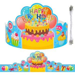 36 Pcs Birthday Crowns for Kids Classroom Birthday Crowns Hats for Students Classroom Birthday Party Hats