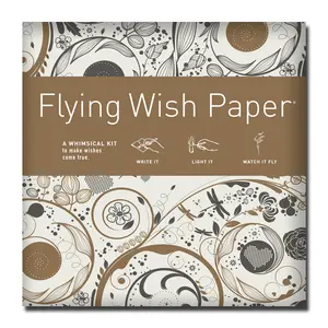 SWIRLS Flying Wish Paper Large Kit - Hypnotic Group Journey Into Possibility | Write It, Light It, Watch It Fly – Wish-Making Whimsical Kit with Writing Sheets, Launch Platforms & Pencils – Magical Group Activity for Meditation & Celebrations Fun
