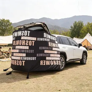 Magnetic Tailgate Privacy Curtain - Instant Shade & Privacy for SUV/MPV Camping, Changing & Road Trips, Portable & Easy Setup