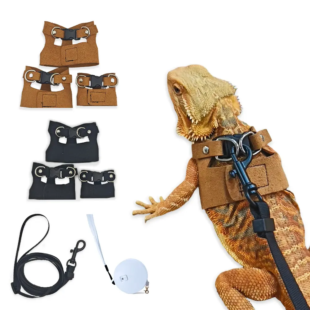 Lizard Leash, Climbing Pet Outdoor Harness, Chameleon Leash, Climbing Pet Outdoor Harness, Anti-Lost And Anti-Bite Outdoor Lizard Leash, Split Design