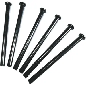 6 count 3 inch Interior Door Hinge Pins for Doors 3 Inches Oil Rubbed Bronze Pins Screws Replacement Closing,Black