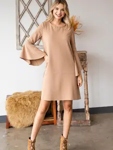 Women's Bell Sleeve Shift Dress