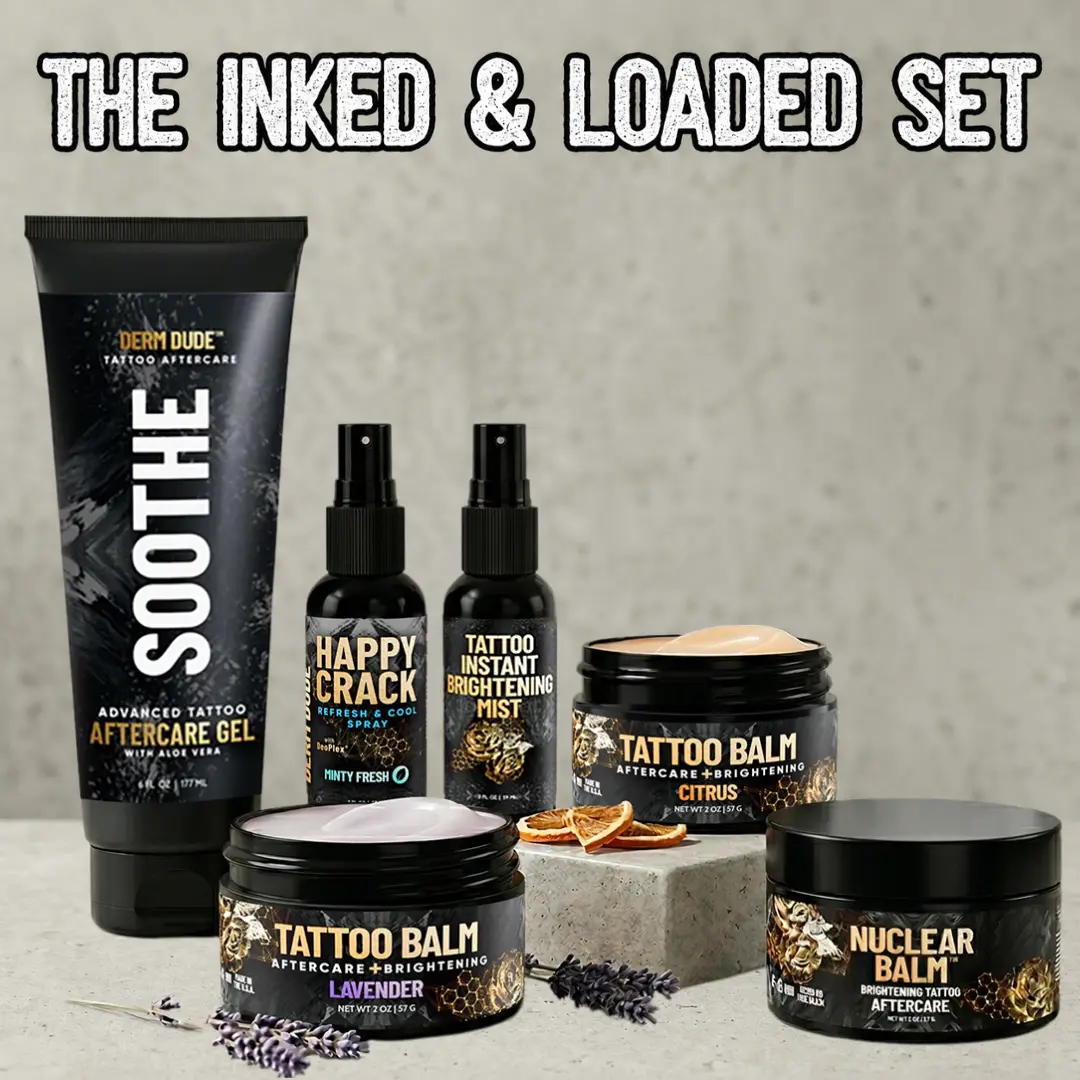 The Inked & Loaded Box, Men's Tattoo Care Set