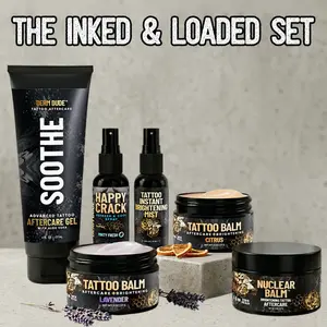 The Inked & Loaded Box, Men's Tattoo Care Set