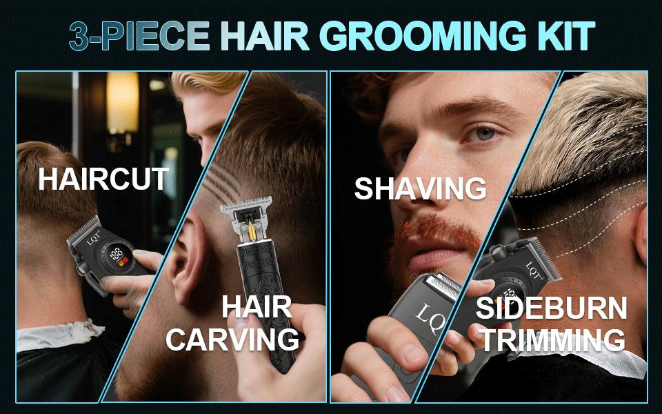 Professional Cordless Barber Clippers Sharp Blade No Snag Hair Cutting Tool Ultra Quiet  Easy to Clean Home & Barber Use