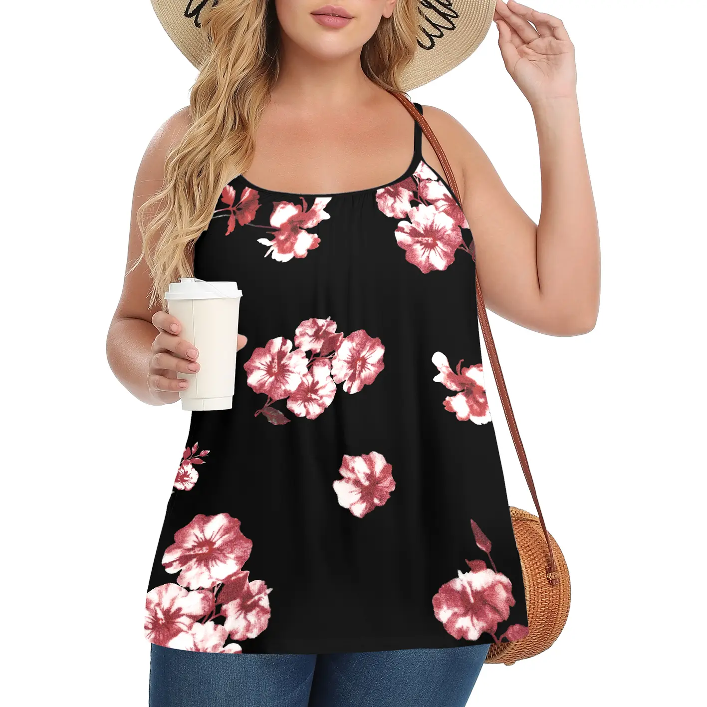 Black Floral Print