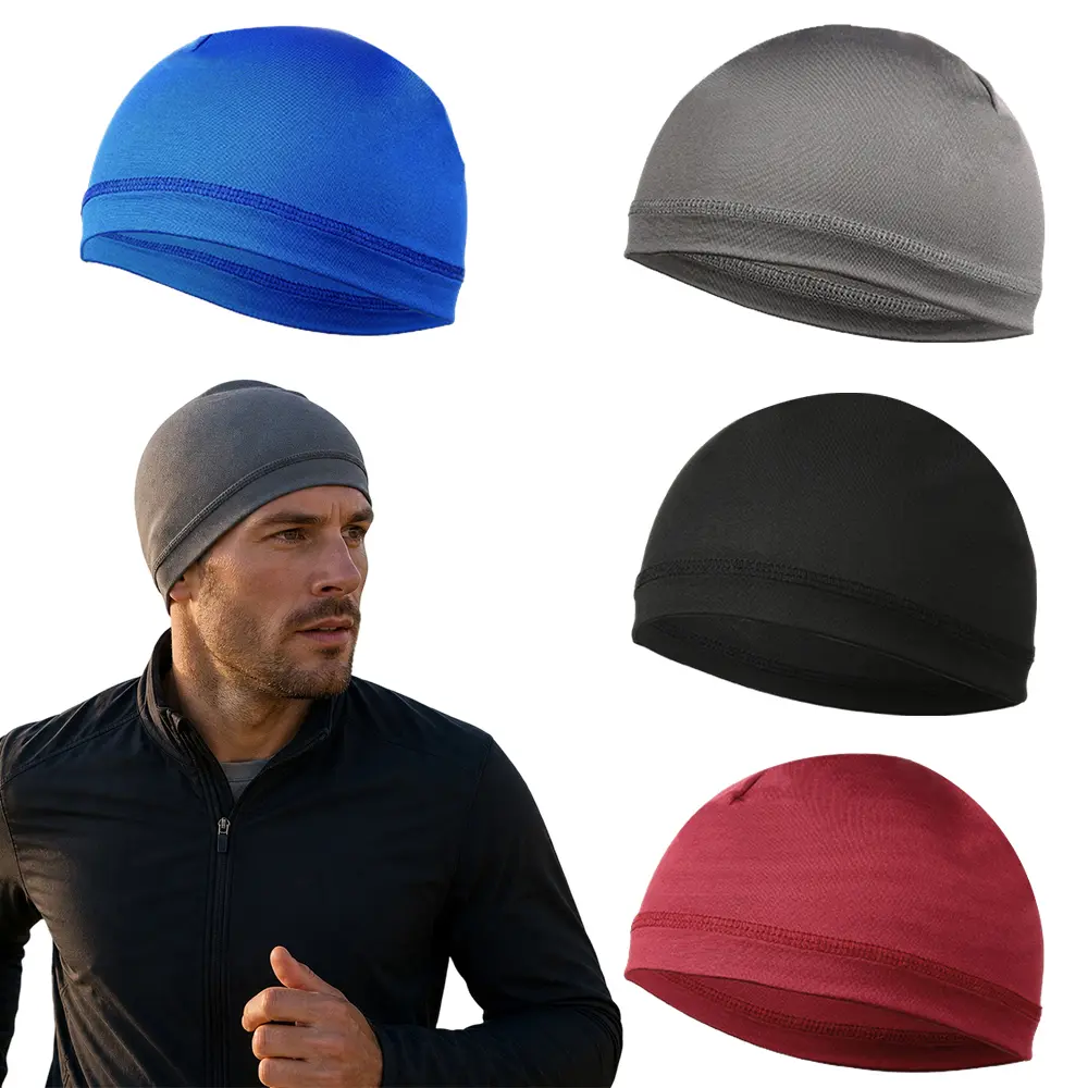4pcs Cycling Hat Outdoor Sports Hat Motorcycle Inner Liner Hat Outdoor Cycling Wide Edge Ear Protection Hat, Outdoor Riding Hat