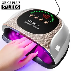 Professional UV LED Nail Lamp, LIMEGIRL Nail Dryer for Gel Polish, 4 Timers UV Nail Lamp Professional Nail Light, 57Pcs Lamp Beads and Automatic Sensor