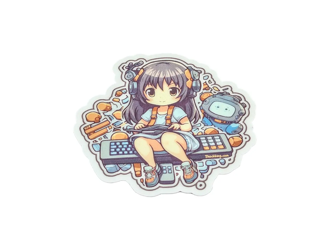 Anime Girl #2 Keyboard Sticker #008