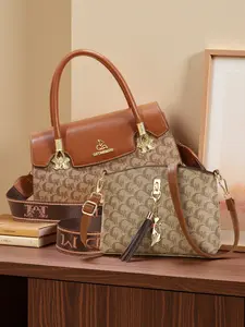 High-end printed handbags for women, light luxury vintage tote bags, elegant and versatile single-shoulder crossbody bags, luxurious and elegant women's bags, suitable for casual, work, party, travel and other occasions, super versatile, perfect gift for