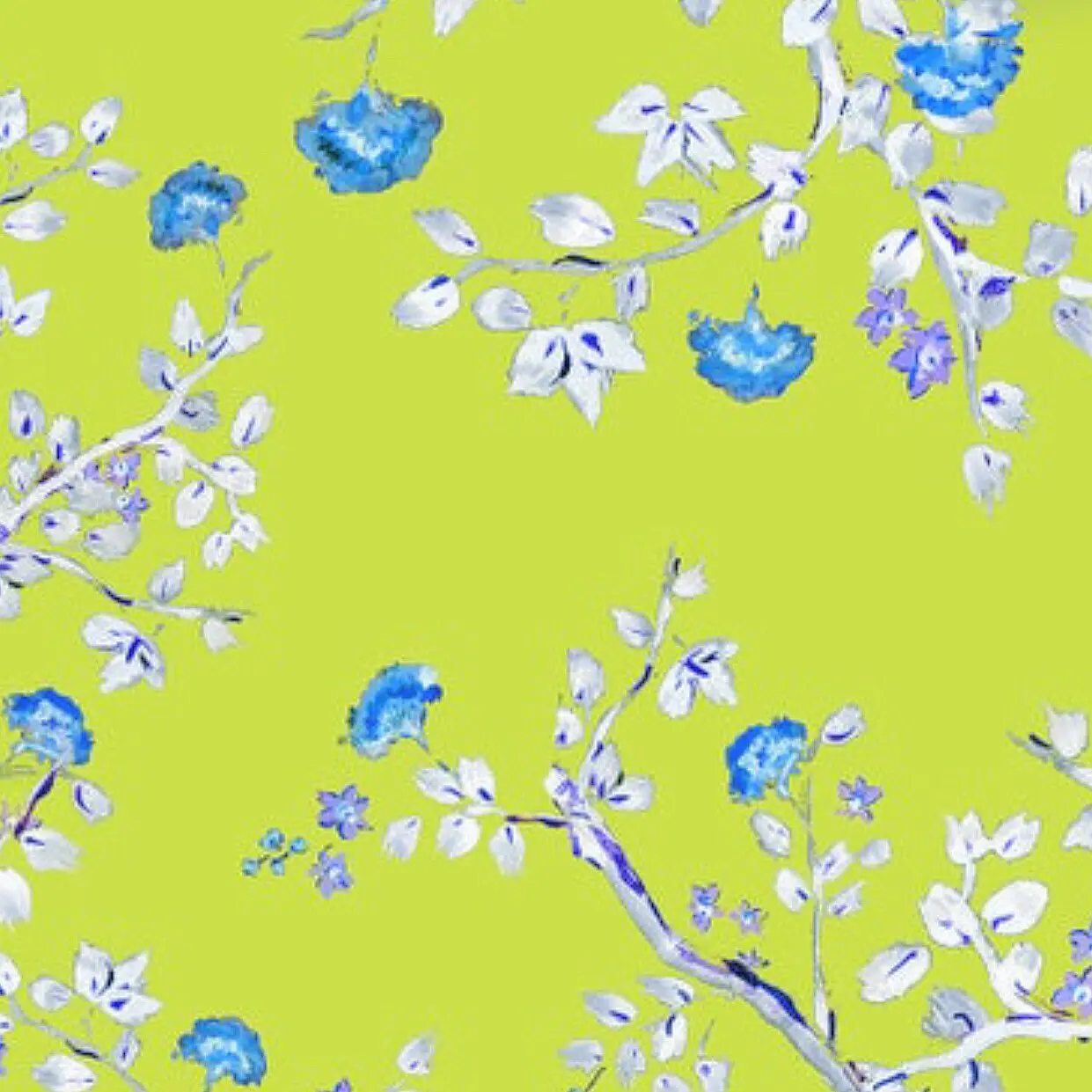 Wrapping Paper: Chartreuse Chinoiserie {Gift Wrap, Birthday, Holiday, Christmas}
