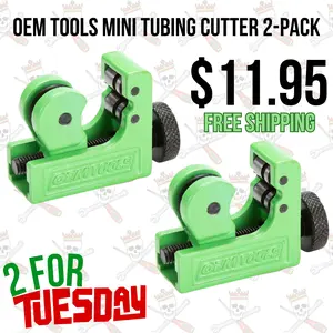 2 for Tuesday - OEM TOOLS Mini Tubing Cutter 2-Pack