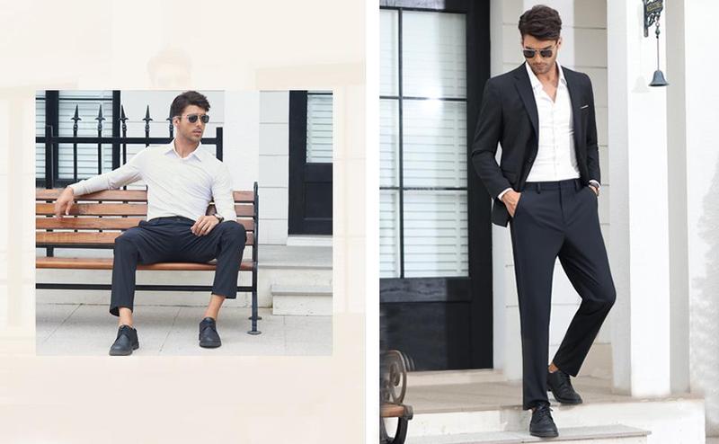 Alimens&Gentle Dress Shirts 16-Way Stretch Slim Fit Long Sleeve Button Down Business Casual Shirts Wrinkle Free Traveler Shirts Top Menswear Alimens&Gentle Dress Shirts 16-Way Stretch Slim Fit Long Sleeve Button Down Business Casual Shirts Wrinkle Free Traveler Shirts Top Menswear