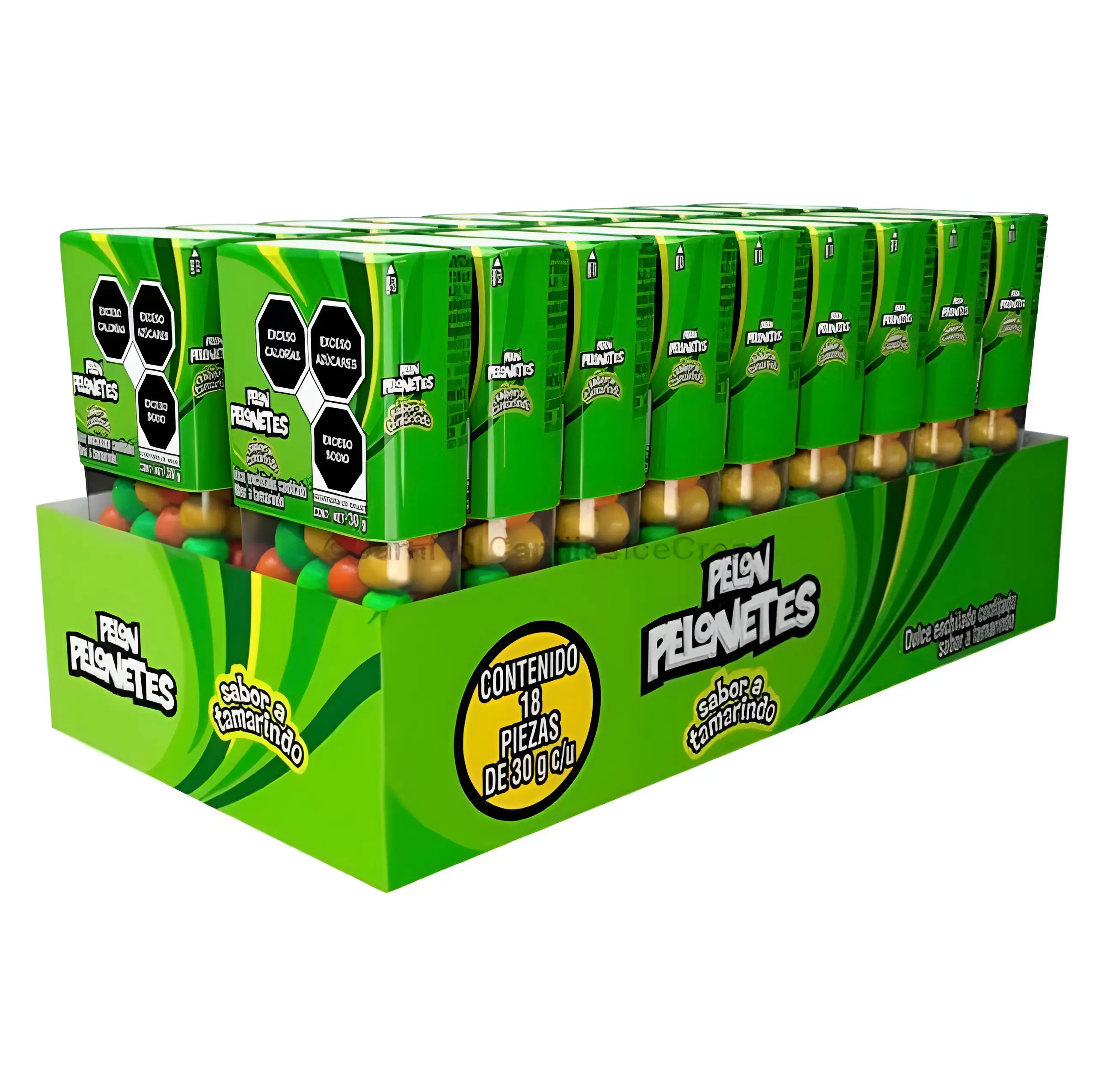 Pelon Pelonetes Tamarindo Chewy Mexican Candy Bites (18 Count), Sweet, Snack Bonbon Candies Sour, Mexican Candy, Dulces Mexicanos