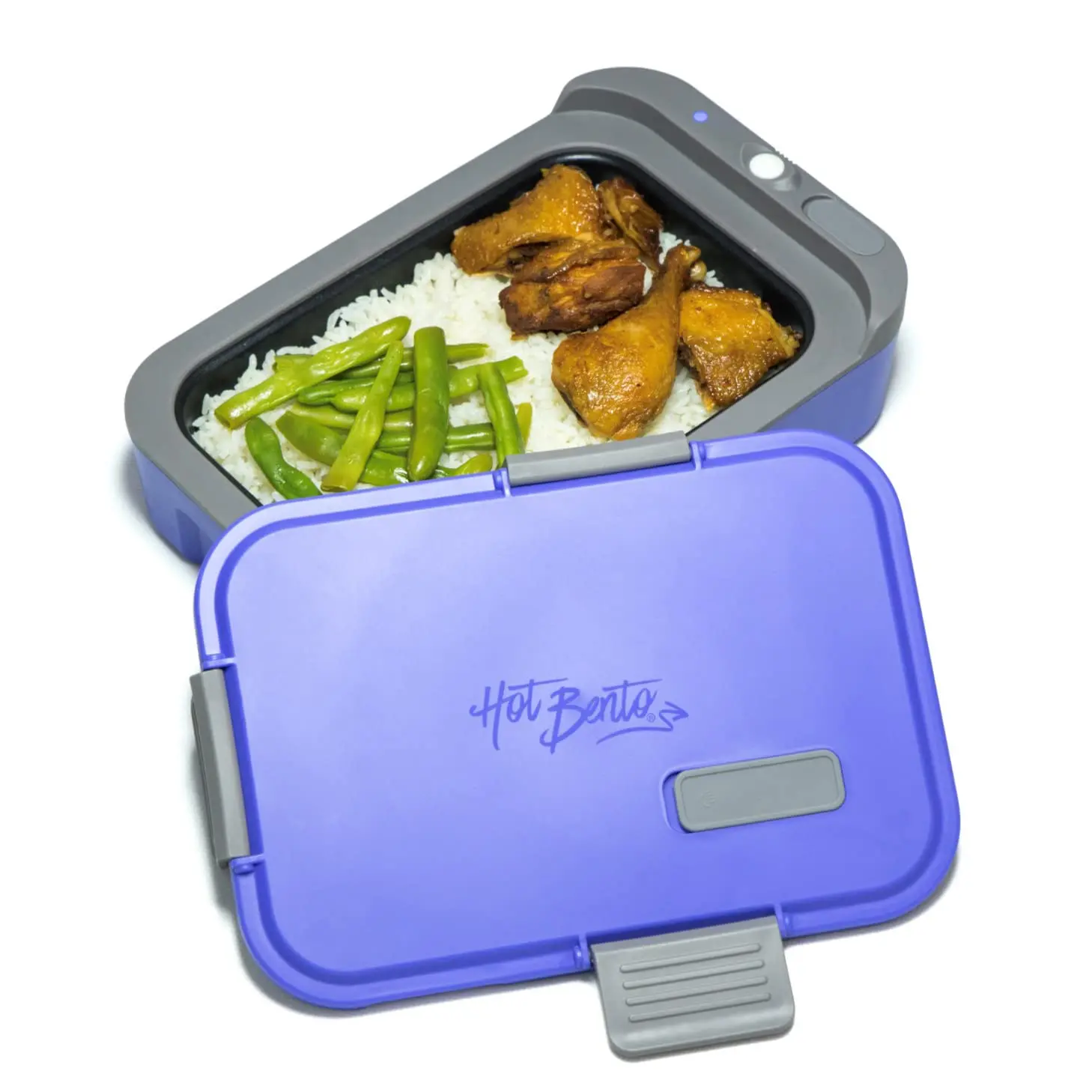 Hot Bento – Self Heated Lunch Box and Food Warmer – Battery Powered, Portable, Cordless, Hot Meals for Office, Travel, Jobsite, Picnics, Outdoor Recreation, Kitchen Meal Prep, Black