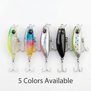 Colorful Mini Floating Minnow Lure Set, 4.1cm/2.8g Floating Topwater Hard Bait, Rattle, Streamlined Design, Long Casting, Low Wind Resistance, User-Friendly for Beginners