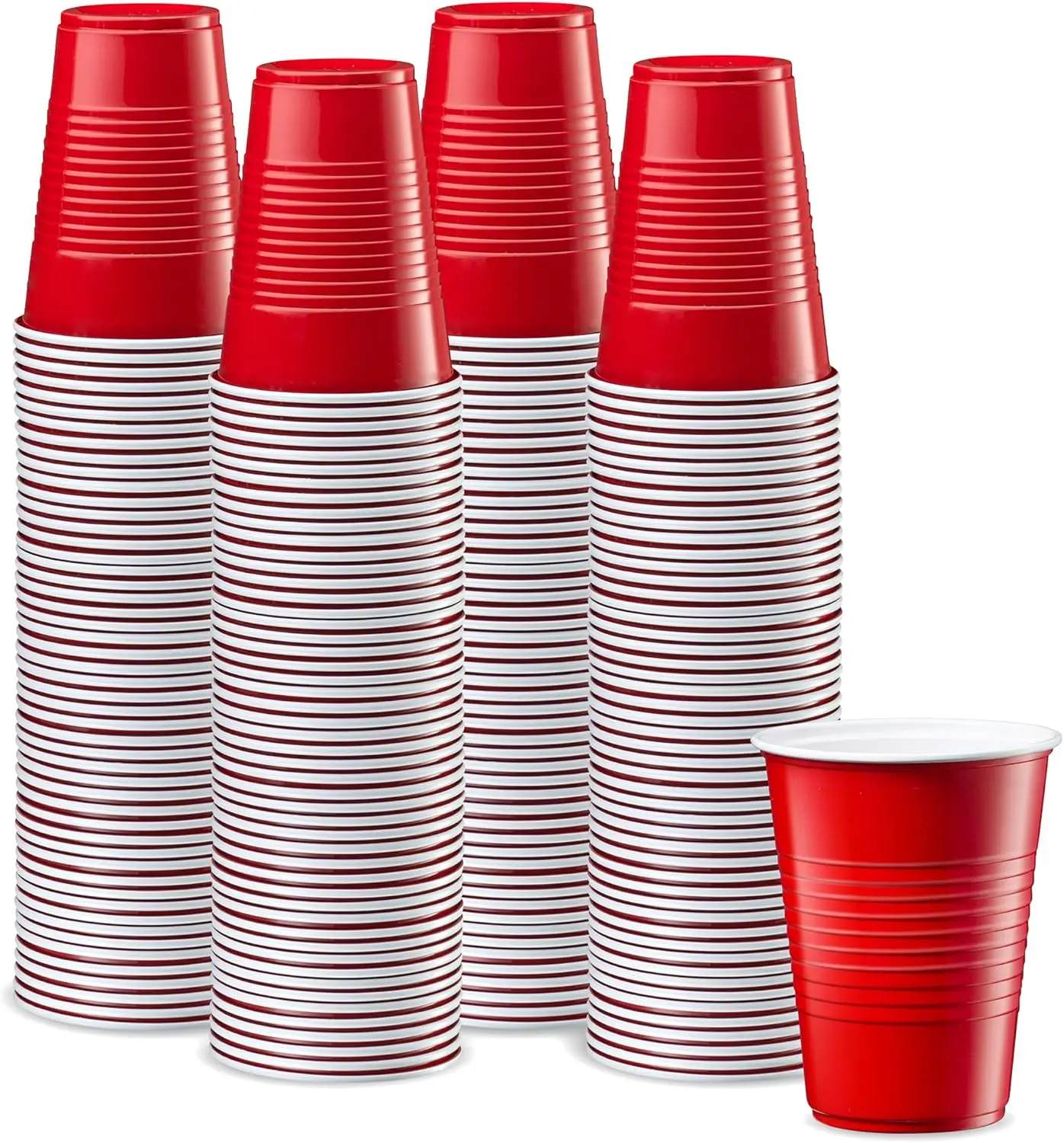 Comfy Package 9 oz 240 Count Disposable Plastic Red Cups Party Drinking Cups for Events and Everyday Use