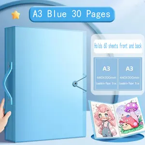 A3 Diamond Art Kit Storage Book, Diamond Painting Accessories Combination Folder, 30 Page Handheld Storage Book