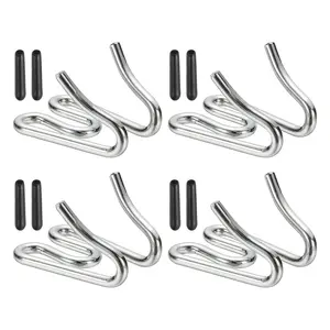 PETAXCELL Dog Collar Extra Links, Prong Collar for Pets Stainless Steel Pinch Dog Training Collar 2.4mm, (Silver, 4sets)/ Intended for Small / Medium / Large Dogs Training