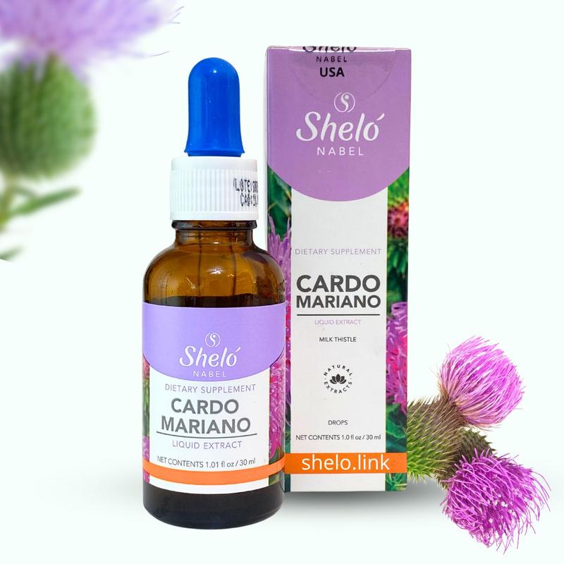 Shelo Nabel Cardo Mariano Higado Graso Milk Thistle Liquid Health Supplement - 1.0 fl oz. - Skincare