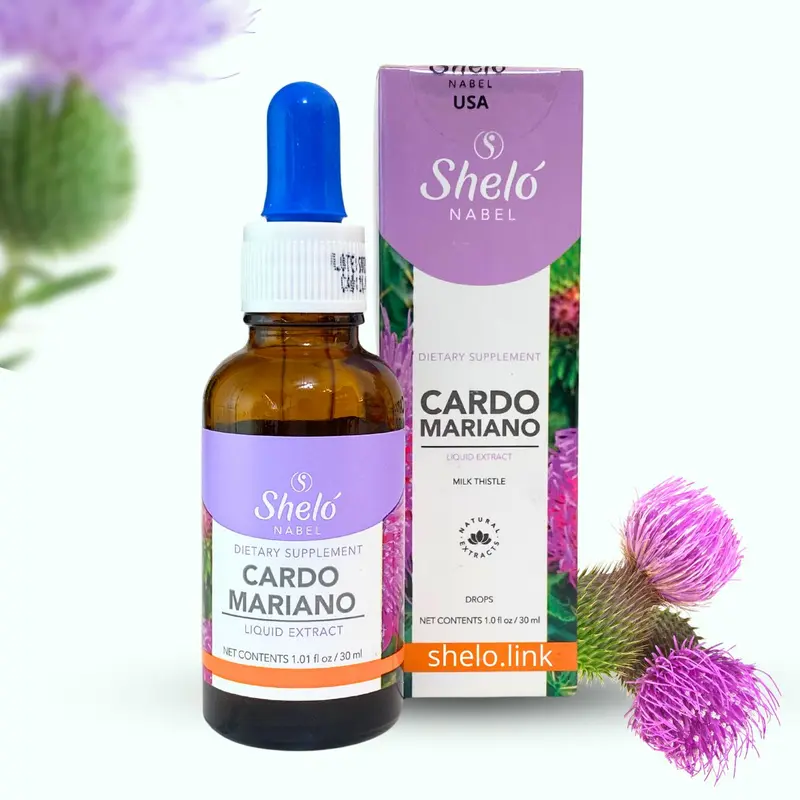 Shelo Nabel Cardo Mariano Higado Graso Milk Thistle Liquid Health Supplement - 1.0 fl oz. - Skincare