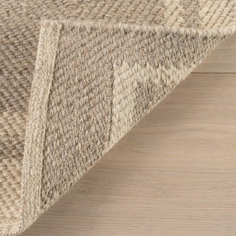 Nate Berkus Canon Bordered Wool Cozy Area Rug